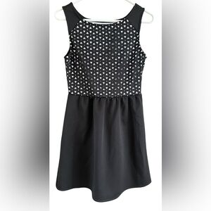 Elegant Black Sleeveless Mini Dress by GB
